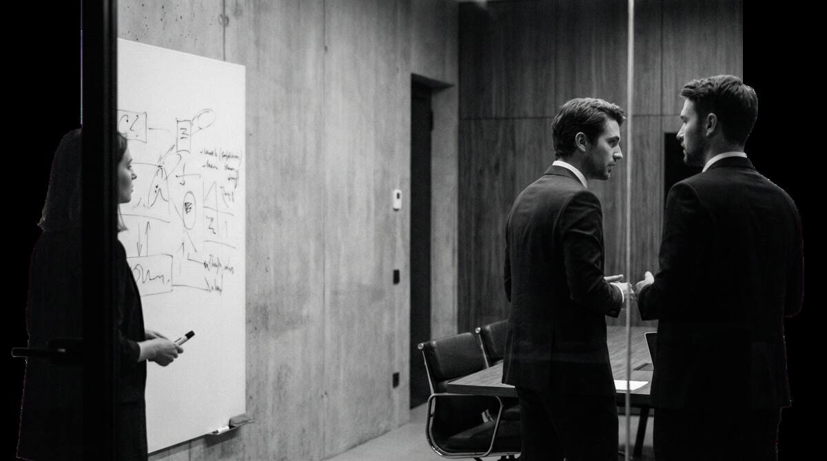 Intelligence analyst at work